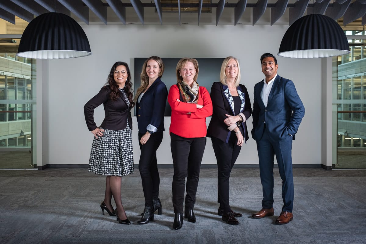 Corporate and professional portrait of a team
