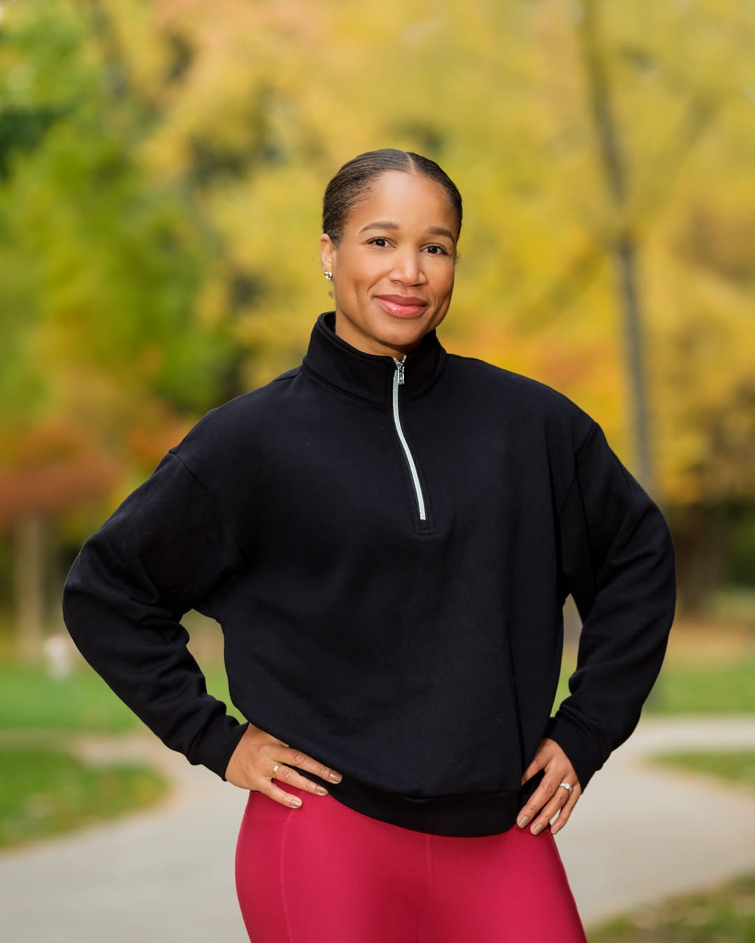 Professional onsite portrait in park of Chloe